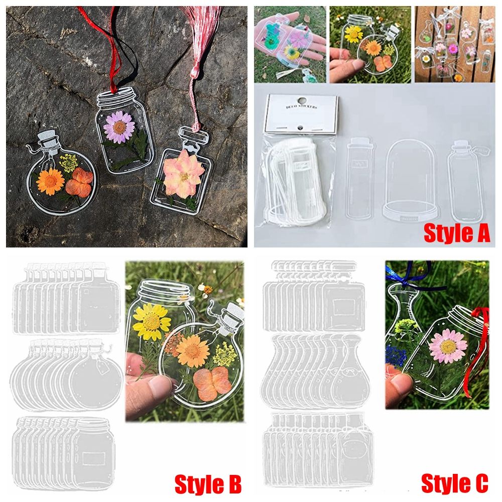 30Pcs DIY Transparent Dried Fl - đánh giá và giá Dried Flower Bookmark