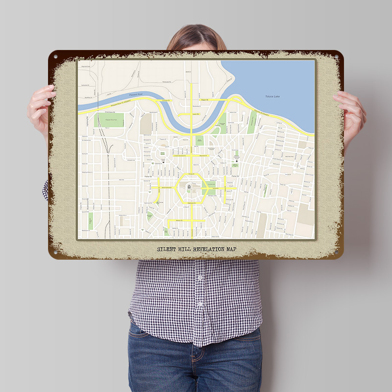 Silent Hill Revelation Map Met - đánh giá và giá Custom Map Poster