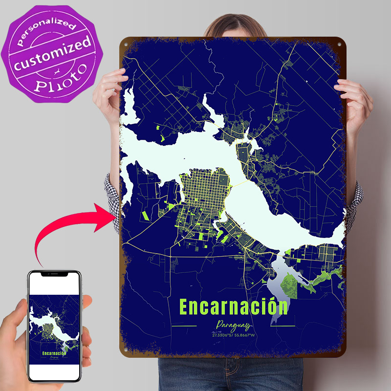 Encarnación Decoration Home De - đánh giá và giá Custom Map Poster