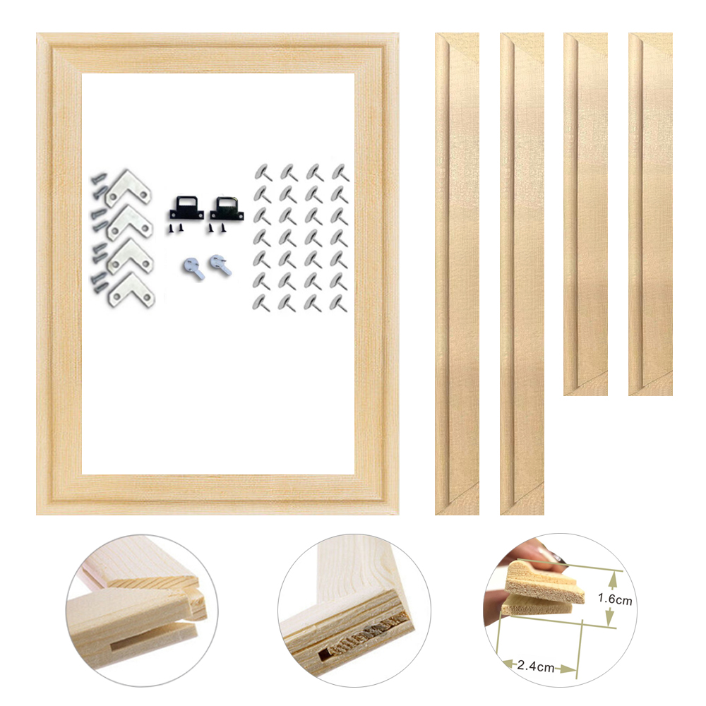 30x40 50x70 70x100cm Canvas Fr - đánh giá và giá Engraved Wood Frame