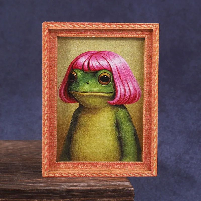 Mini Wooden Photo Frame Frog F - đánh giá và giá Engraved Wood Frame