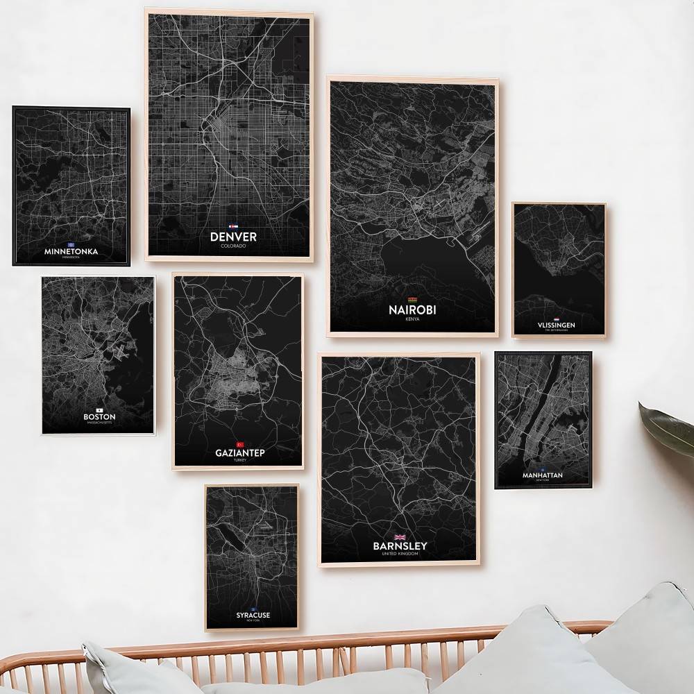 Paris London New York CUSTOM C - đánh giá và giá Custom Map Poster