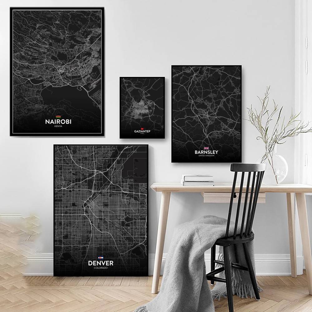 Paris London New York CUSTOM C - đánh giá và giá Custom Map Poster