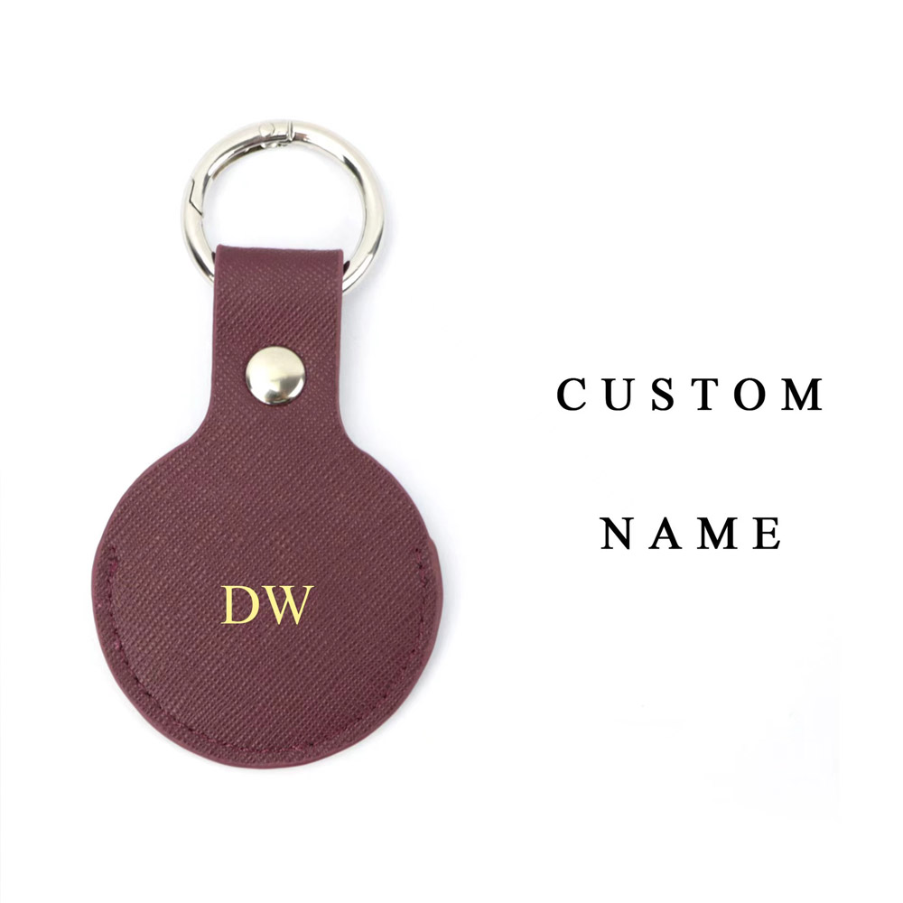 Custom Gold initial letters Fo - đánh giá và giá Monogram Keychain Leather