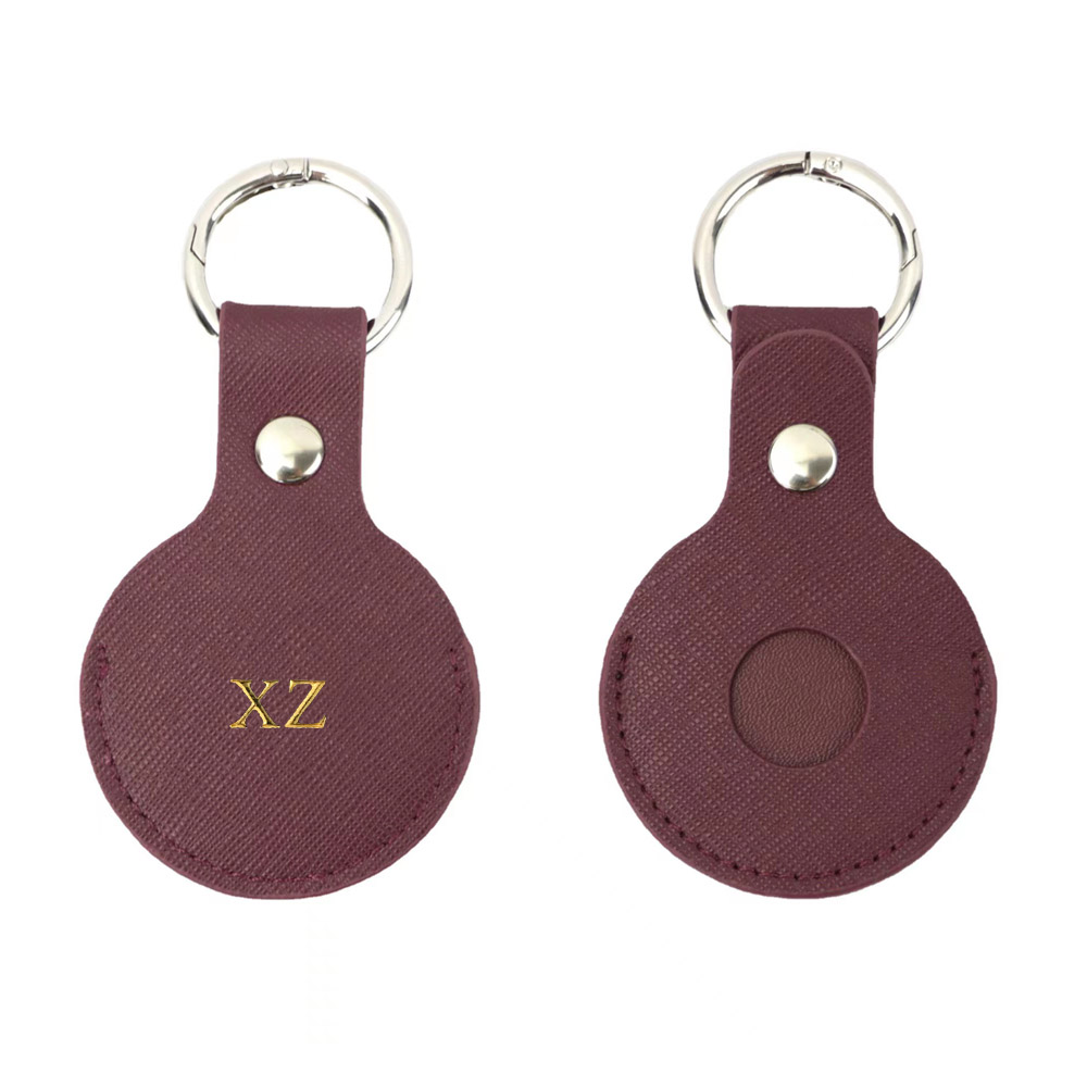 Custom Gold initial letters Fo - đánh giá và giá Monogram Keychain Leather