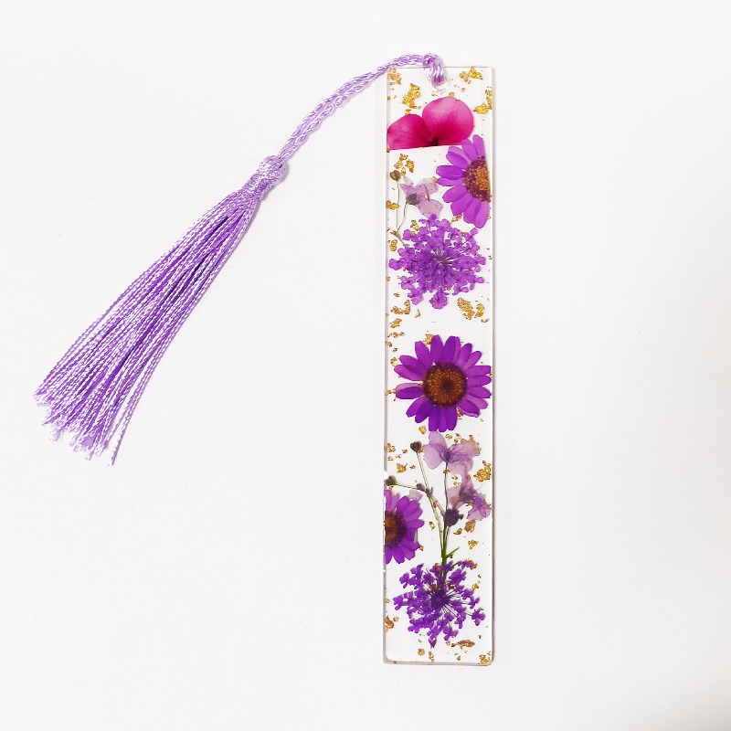 5pcs Creative Transparent Acry - đánh giá và giá Dried Flower Bookmark