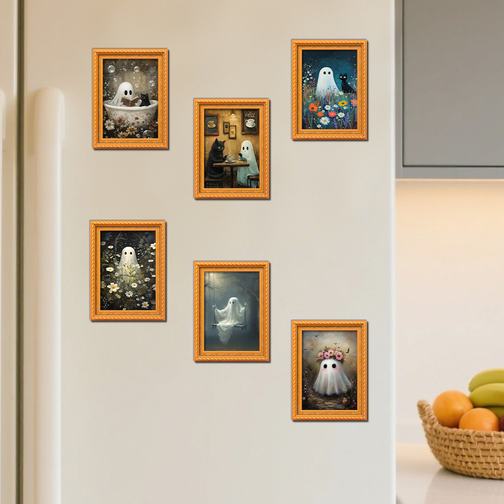 Creative 3d Halloween Fridge M - đánh giá và giá Engraved Wood Frame
