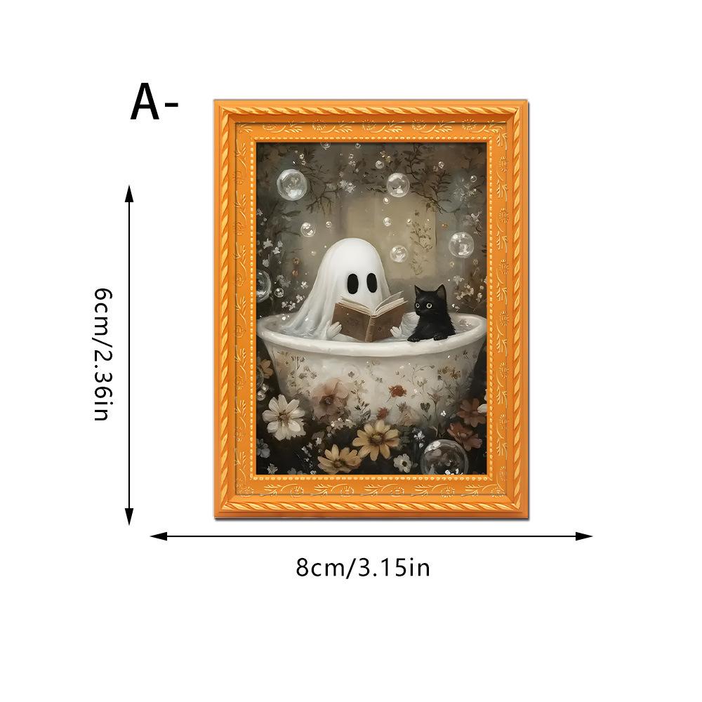 Creative 3d Halloween Fridge M - đánh giá và giá Engraved Wood Frame