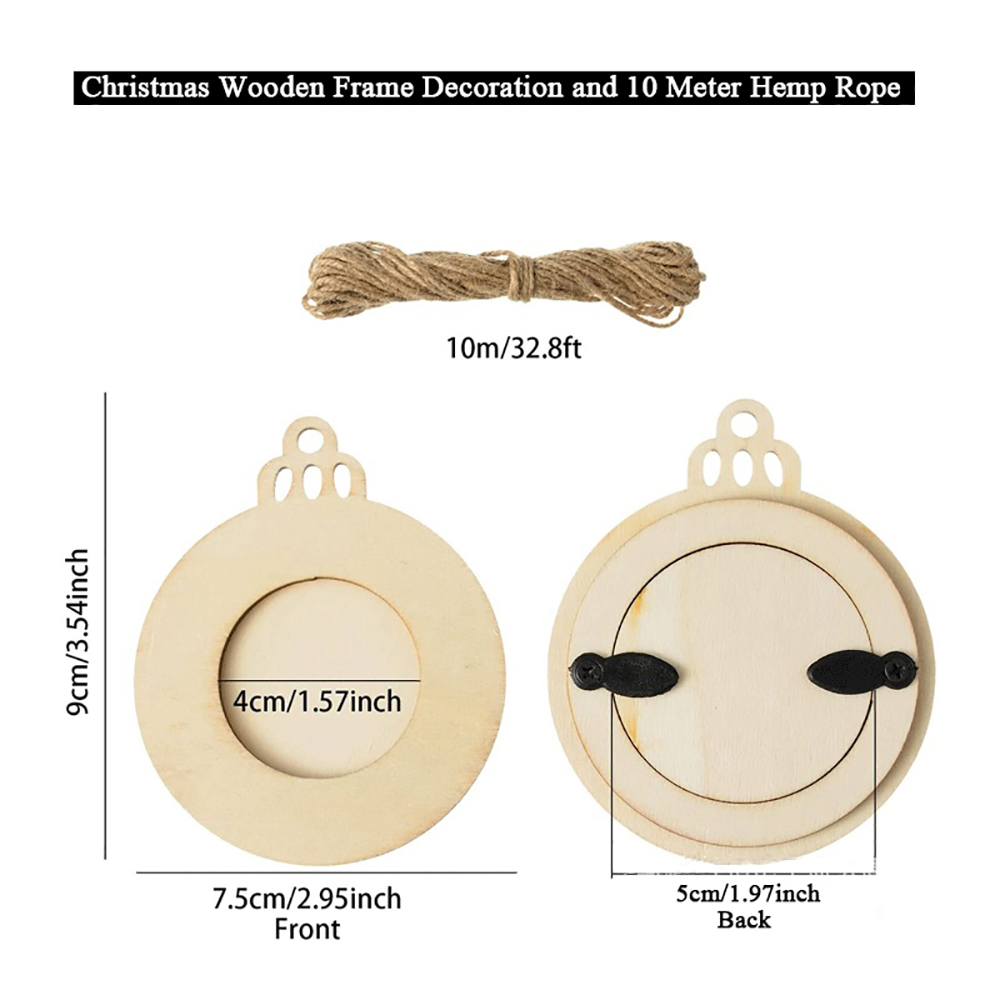 10pcs Christmas Picture Frame  - đánh giá và giá Engraved Wood Frame