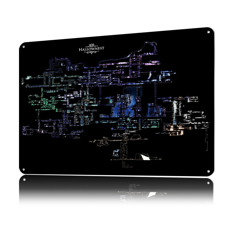 Hollow Knight Hallownest Map L - đánh giá và giá Custom Map Poster