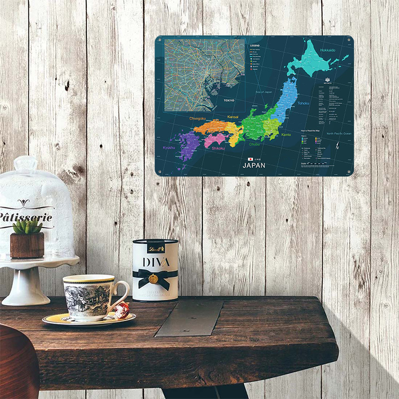 Map of Japan and Tokyo Poster  - đánh giá và giá Custom Map Poster