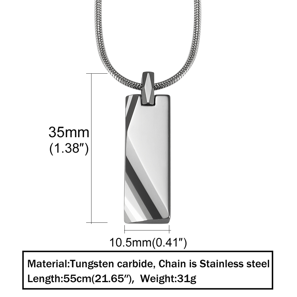 Tungsten Carbide Pendants Men  - đánh giá và giá Name Necklace Custom