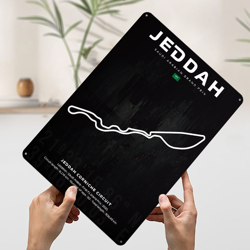 Jeddah Circuit Map Poster Cust - đánh giá và giá Custom Map Poster