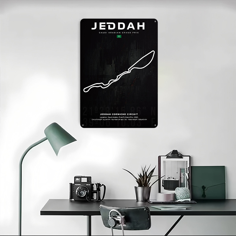 Jeddah Circuit Map Poster Cust - đánh giá và giá Custom Map Poster