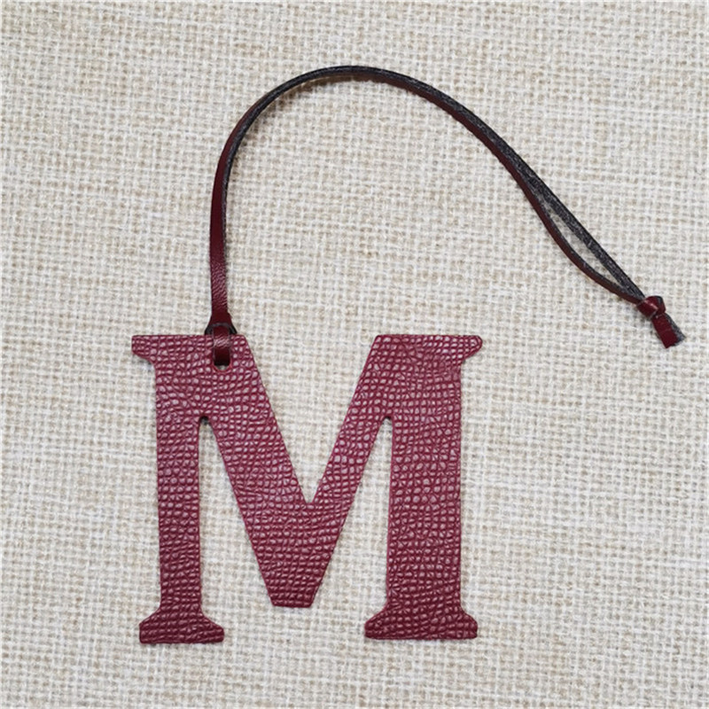 XMESSUN New English Letters M  - đánh giá và giá Monogram Keychain Leather