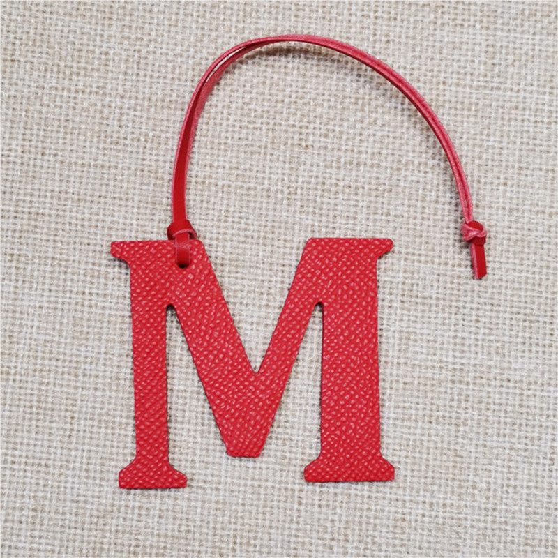 XMESSUN New English Letters M  - đánh giá và giá Monogram Keychain Leather