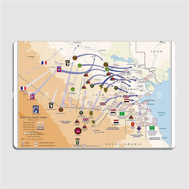 Operation Desert Storms Ground - đánh giá và giá Custom Map Poster